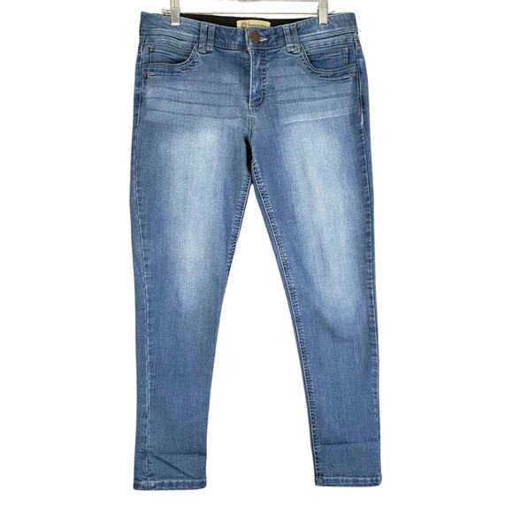 Democracy Jeans AB Technology Womens Size 10 Blue Skinny Mid Rise 5-Pocket - Picture 2 of 10